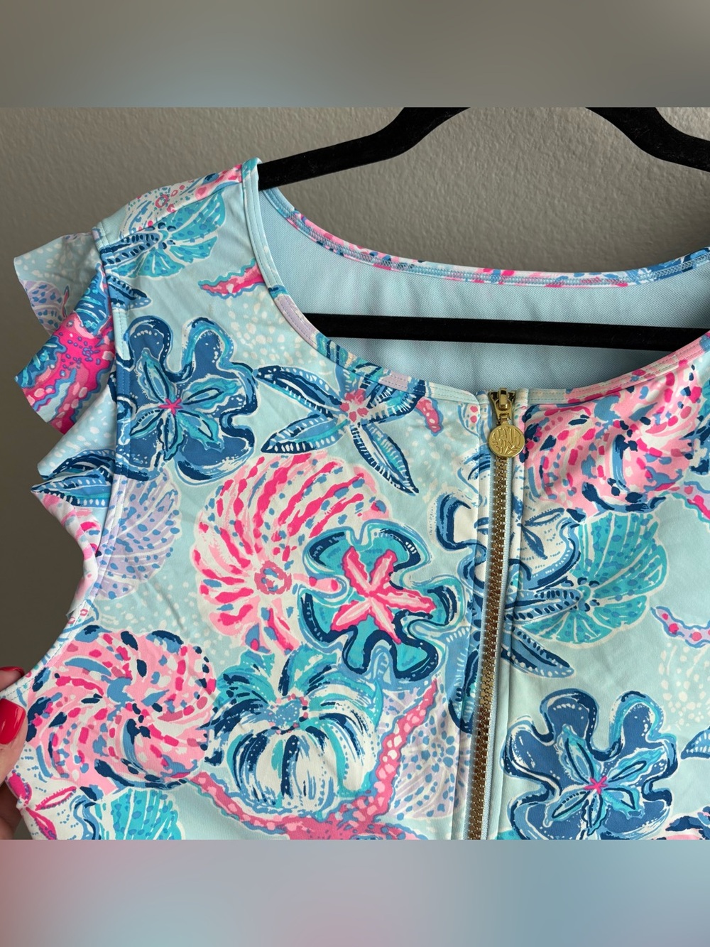 Lilly Pulitzer Jossette one-piece swimsuit "Bahamas Beachcomber" - Picture 3 of 5